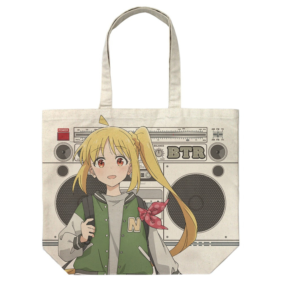 アニメ「ぼっち・ざ・ろっく!」 描き下ろし 伊地知虹夏 フルグラフィックラージトート ストリートファッション/NATURAL - 公式商品画像 | AniSmile