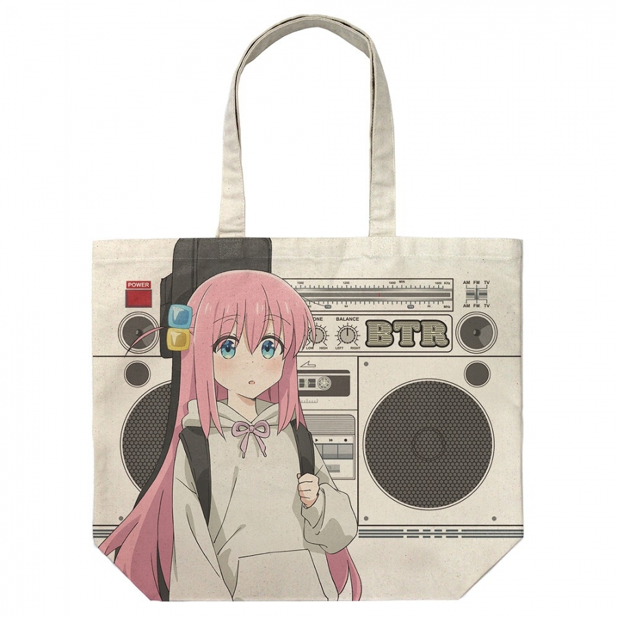 アニメ「ぼっち・ざ・ろっく!」 描き下ろし 後藤ひとり フルグラフィックラージトート ストリートファッション/NATURAL - 公式商品画像 | AniSmile