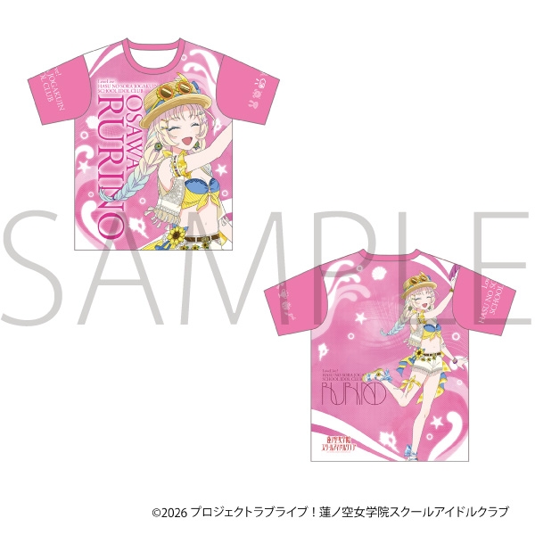 ラブライブ!蓮ノ空女学院スクールアイドルクラブ フルグラフィックTシャツ/大沢 瑠璃乃 画像 3 | AniSmile