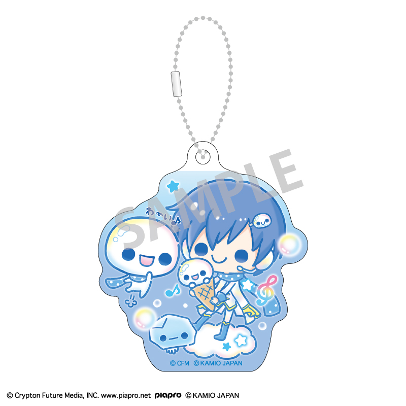 初音ミク×ぷくぷくあわわちゃん アクリルキーホルダーセット 巡音ルカ・MEIKO・KAITO 画像 2 | AniSmile
