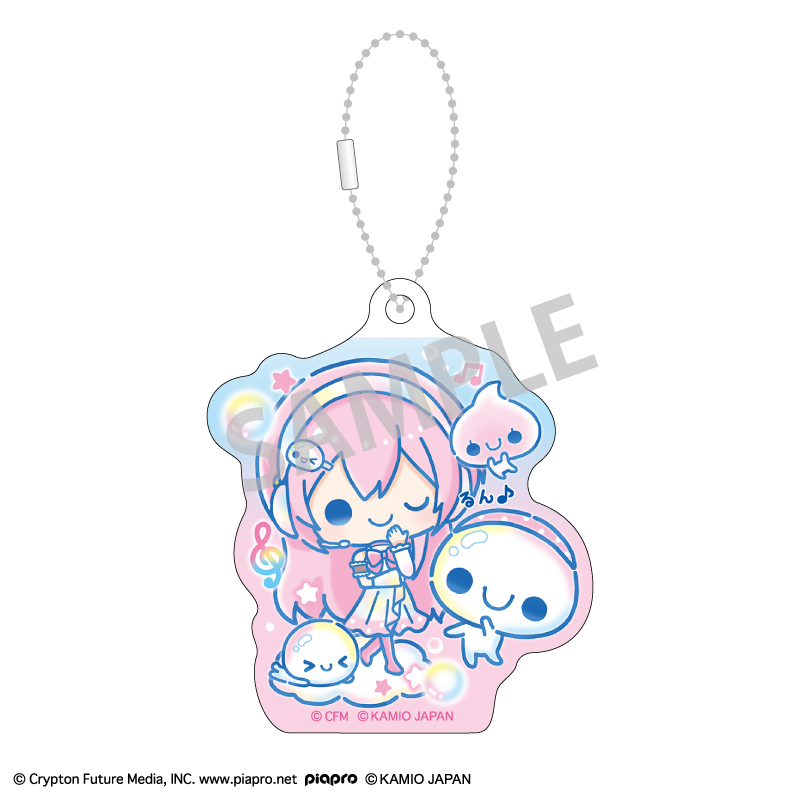 初音ミク×ぷくぷくあわわちゃん アクリルキーホルダーセット 巡音ルカ・MEIKO・KAITO 画像 4 | AniSmile