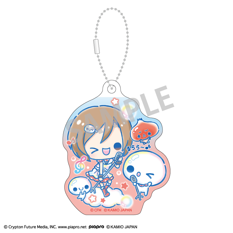 初音ミク×ぷくぷくあわわちゃん アクリルキーホルダーセット 巡音ルカ・MEIKO・KAITO 画像 5 | AniSmile