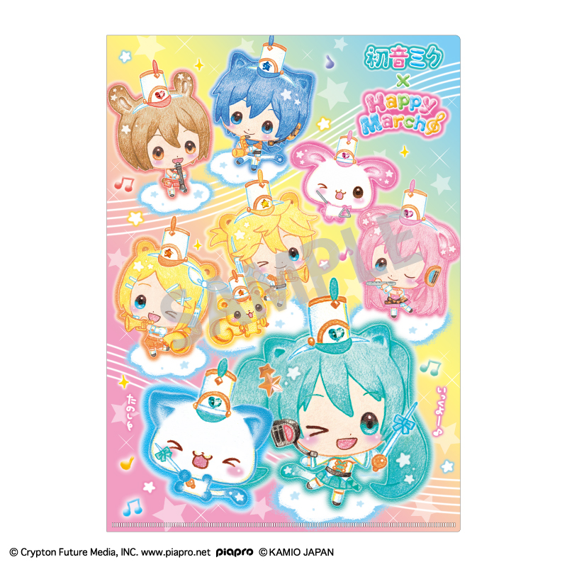 初音ミク×Happy March A4シングルクリアファイル - 公式商品画像 | AniSmile