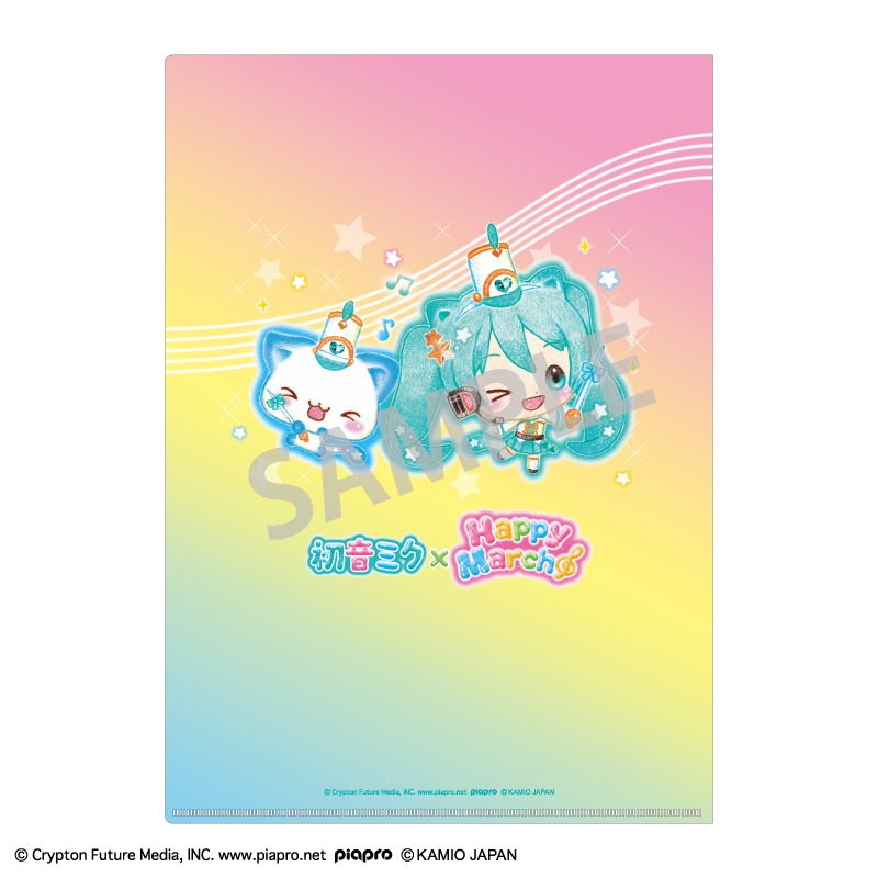 初音ミク×Happy March A4シングルクリアファイル 画像 2 | AniSmile
