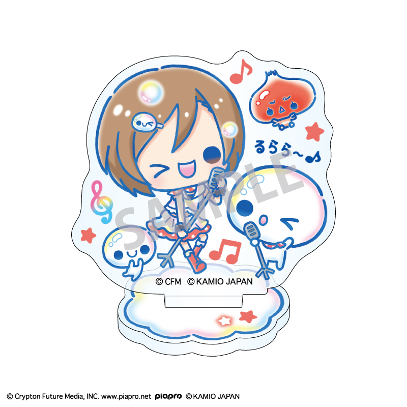 初音ミク×ぷくぷくあわわちゃん ミニアクリルスタンド MEIKO - 公式商品画像 | AniSmile