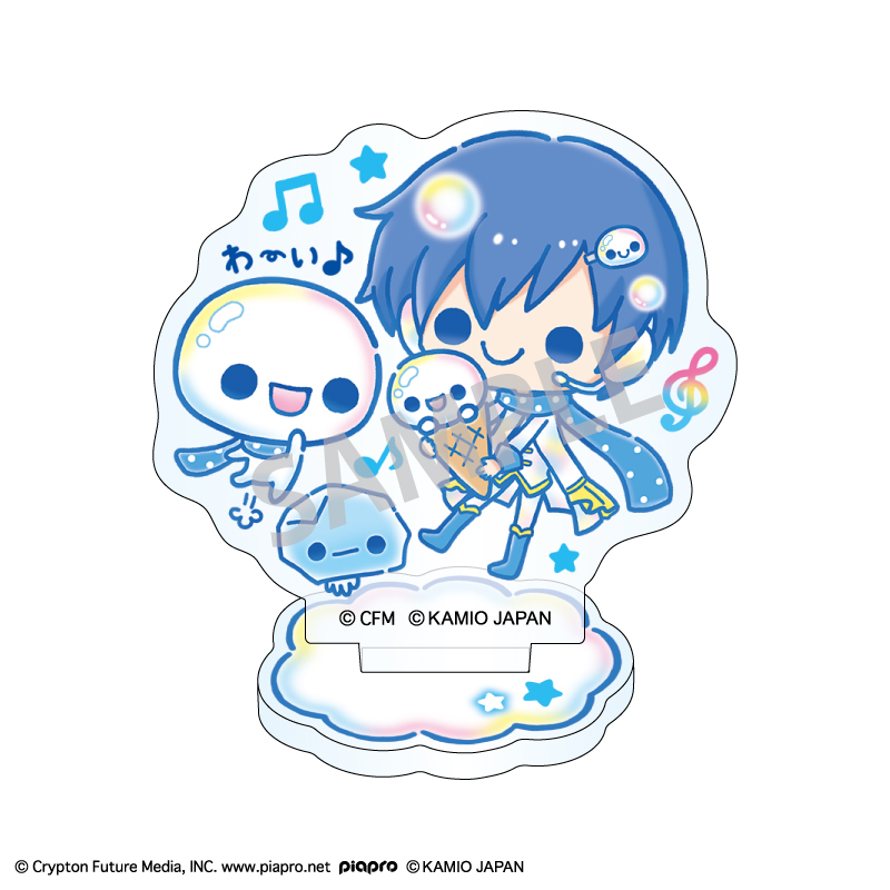 初音ミク×ぷくぷくあわわちゃん ミニアクリルスタンド KAITO - 公式商品画像 | AniSmile