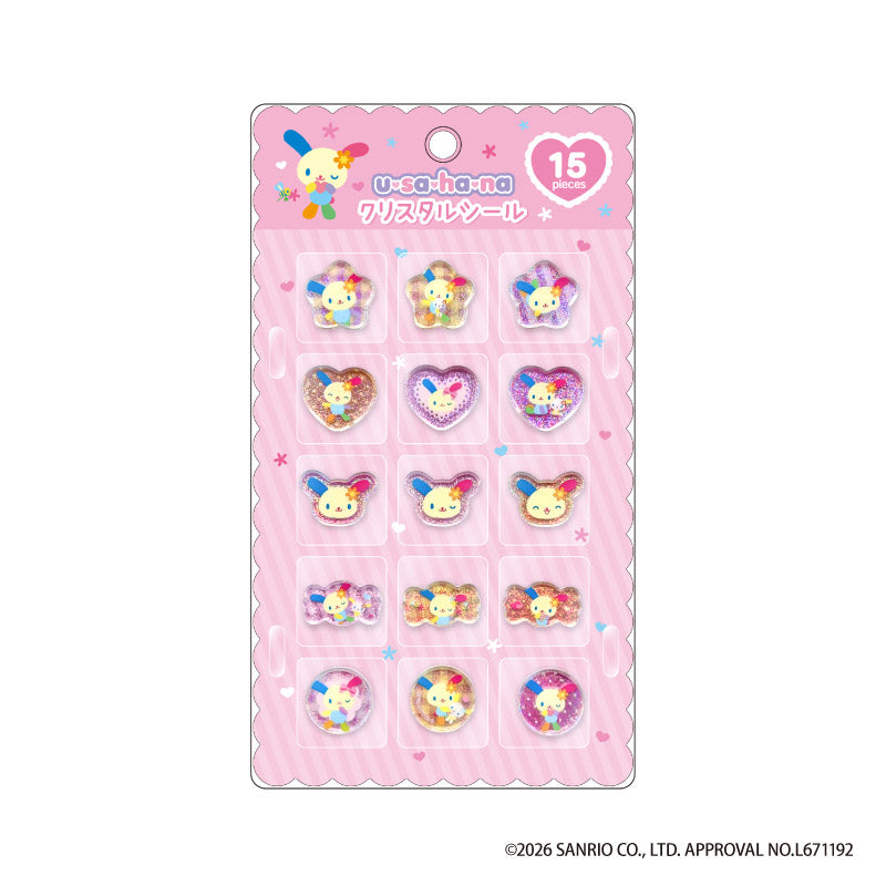 ウサハナ クリスタルシール ピンク - 公式商品画像 | AniSmile