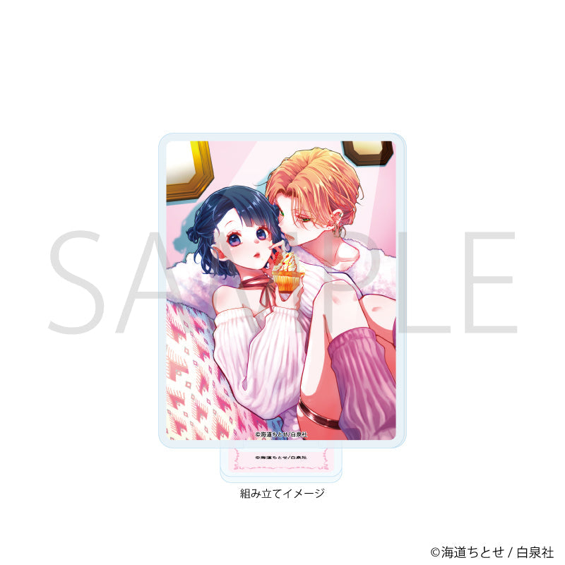 アクリルスタンドプレート「ウチの万李がお世話になります」03/成田万李&明石七星 ケーキver. 画像 2 | AniSmile