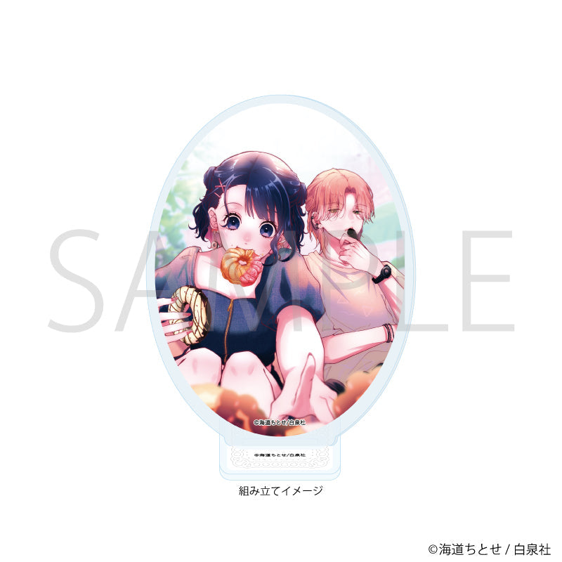アクリルスタンドプレート「ウチの万李がお世話になります」02/成田万李&明石七星 ドーナツver. 画像 2 | AniSmile