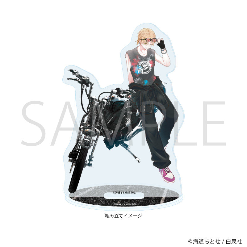 アクリルスタンドプレート「ウチの万李がお世話になります」01/成田万李 バイクver. 画像 2 | AniSmile