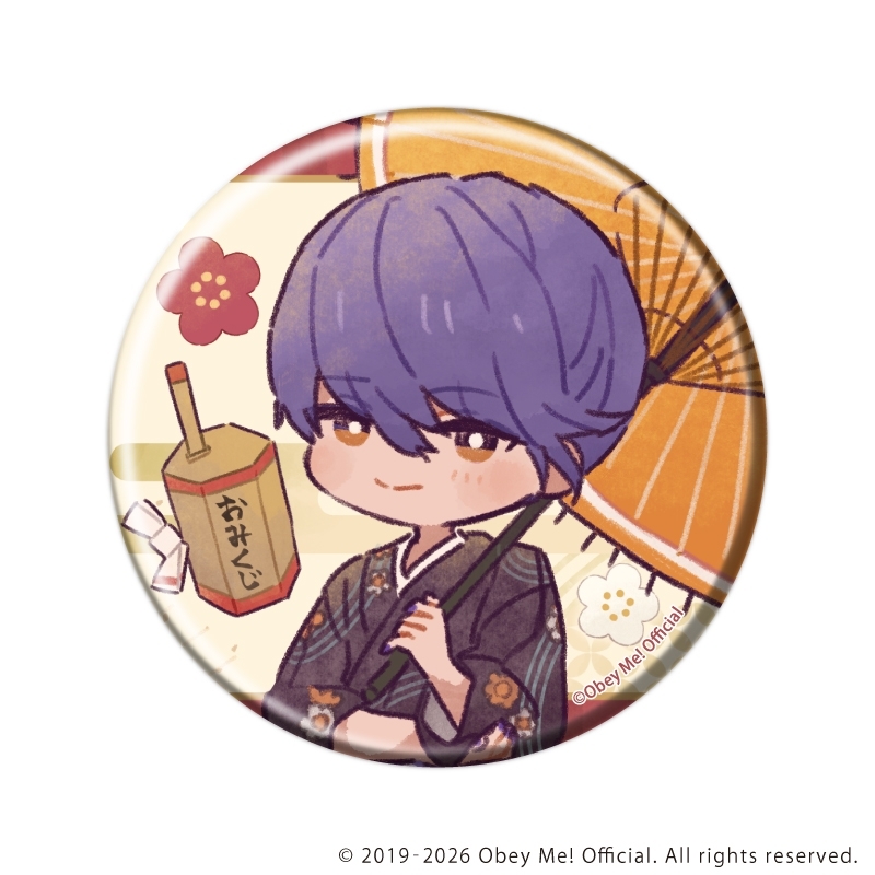 缶バッジ「Obey Me! Nightbringer」31/お正月ver.ブラインド(全7種)(レトロアートイラスト) 画像 4 | AniSmile
