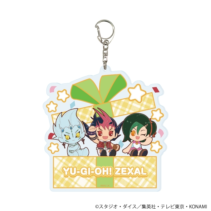 デカアクリルキーホルダー「遊☆戯☆王ZEXAL」01/遊馬&アストラル&小鳥(ぽてぬいアート) - 公式商品画像 | AniSmile
