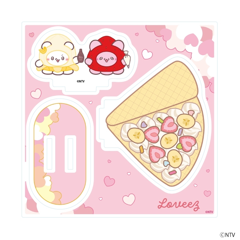 アクリルスタンドプレート「らぶいーず」05/すもっぴ&ぴょんちー クレープver.(描き下ろしイラスト) - 公式商品画像 | AniSmile