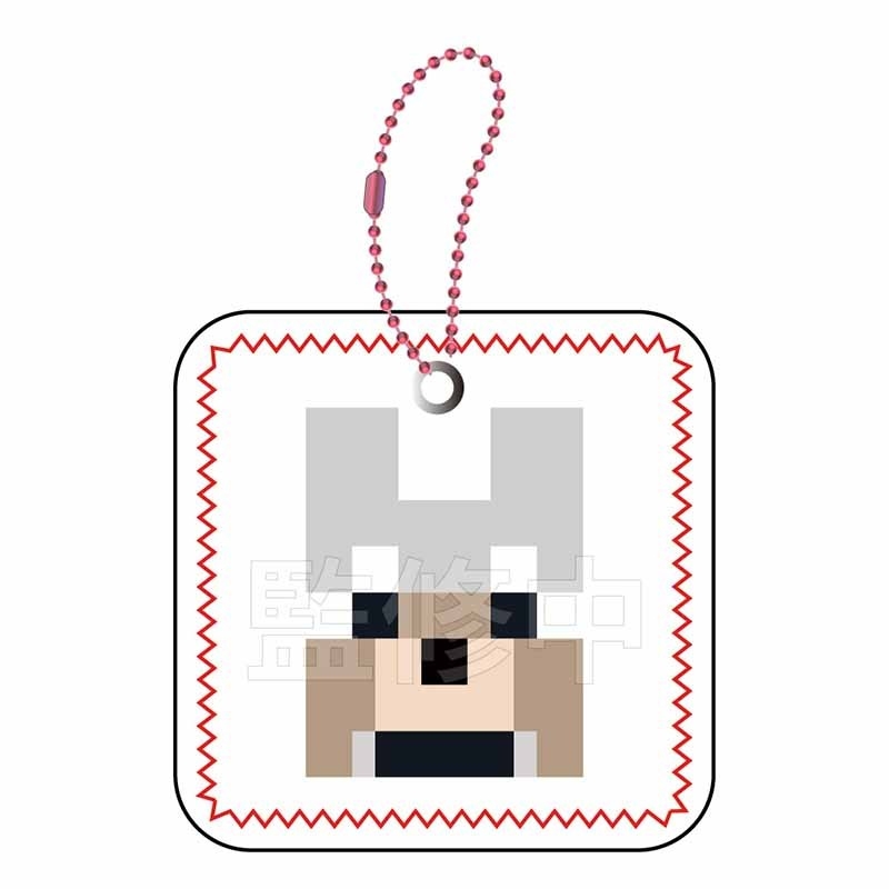 マインクラフト むにぺちょ スクィーズキーホルダー オオカミ - 公式商品画像 | AniSmile