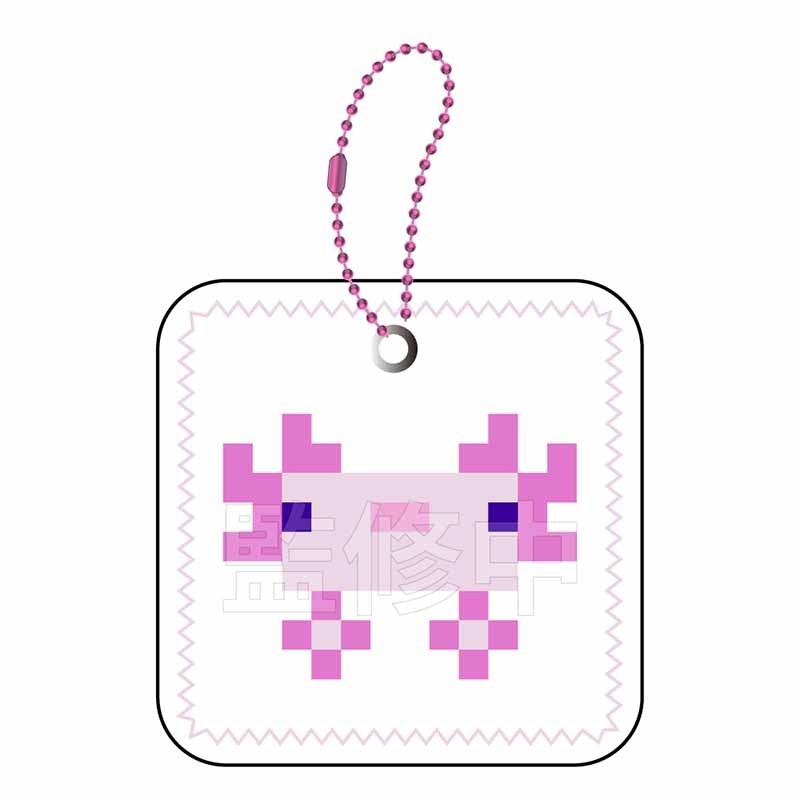マインクラフト むにぺちょ スクィーズキーホルダー ウーパールーパー(ピンク) - 公式商品画像 | AniSmile