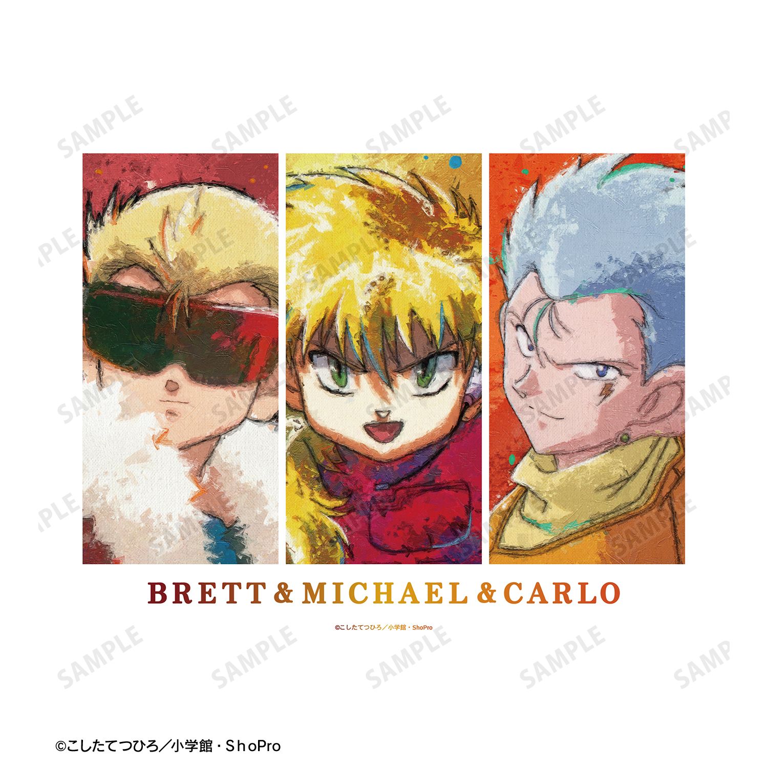 TVアニメ「爆走兄弟レッツ&ゴー!!」 ブレット&ミハエル&カルロ grunge CANVAS キャンバスボード 画像 3 | AniSmile