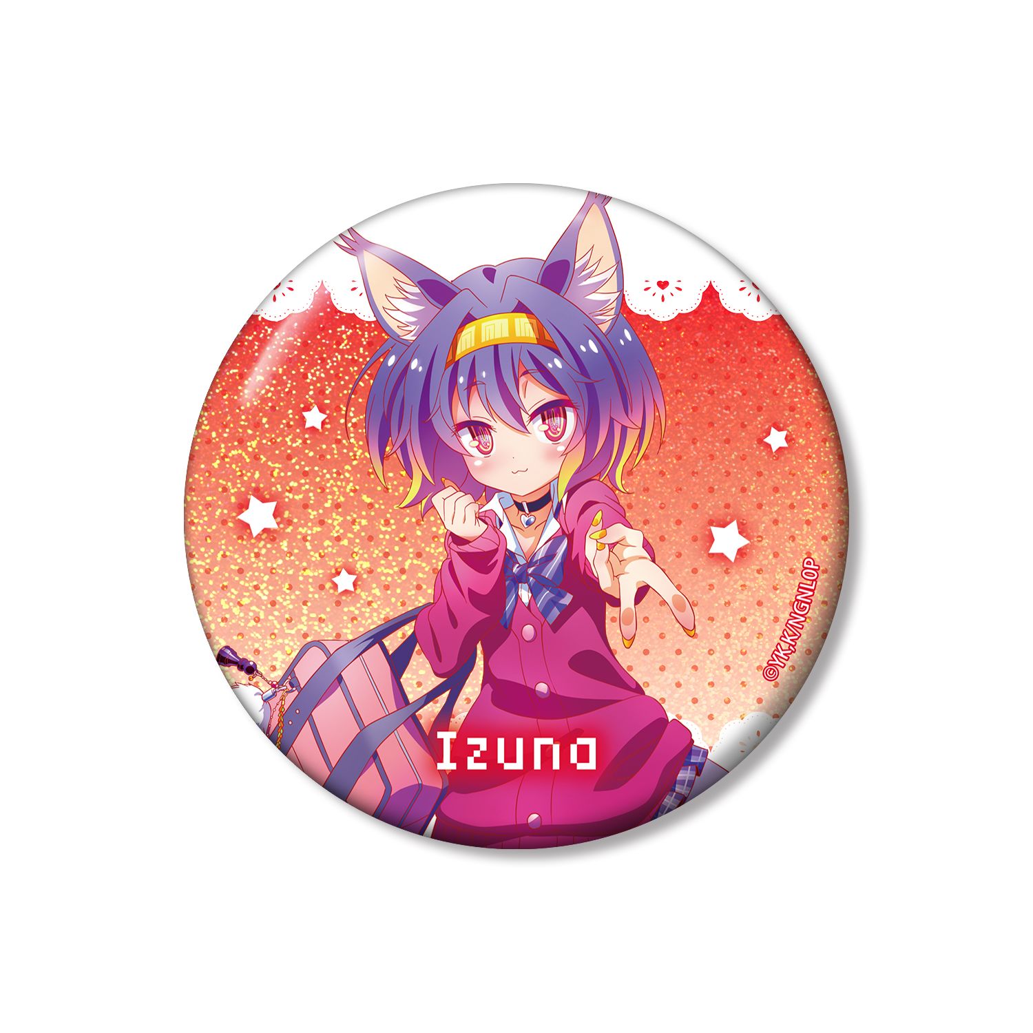 ノーゲーム・ノーライフ ゼロ 描き下ろし 初瀬いづな ギャル制服ver. 75mmホログラム缶バッジ - 公式商品画像 | AniSmile