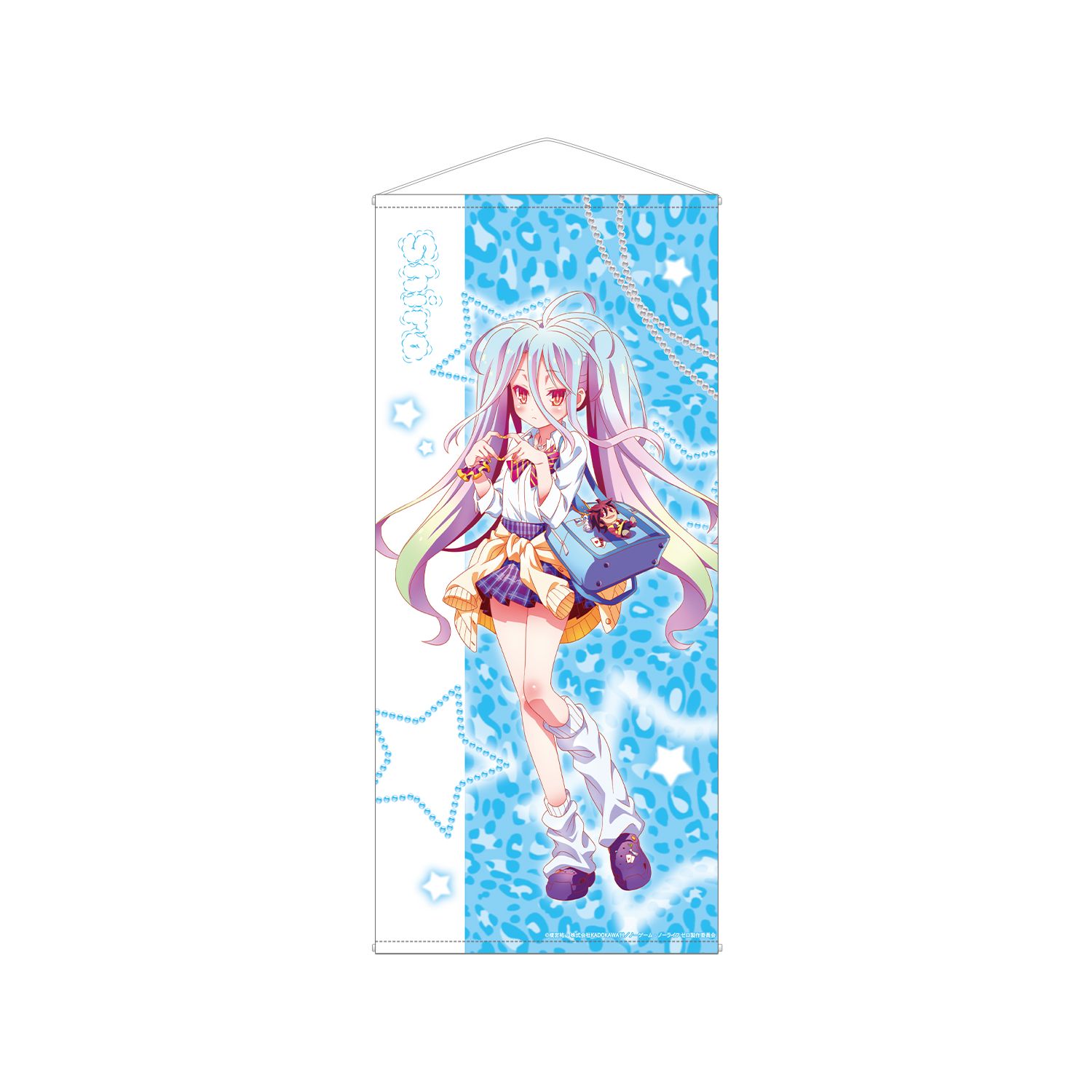 ノーゲーム・ノーライフ ゼロ 描き下ろし 白 ギャル制服ver. 等身大タペストリー - 公式商品画像 | AniSmile