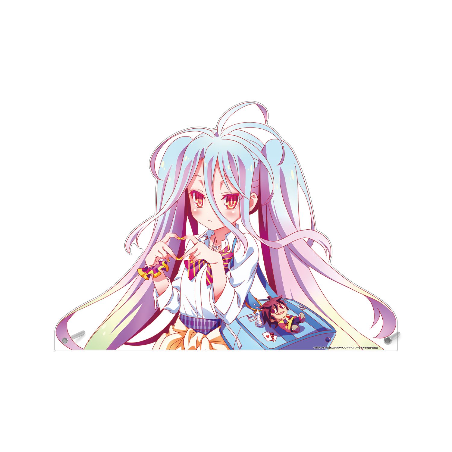 ノーゲーム・ノーライフ ゼロ 描き下ろし 白 ギャル制服ver. 特大ダイカットアクリルパネル - 公式商品画像 | AniSmile