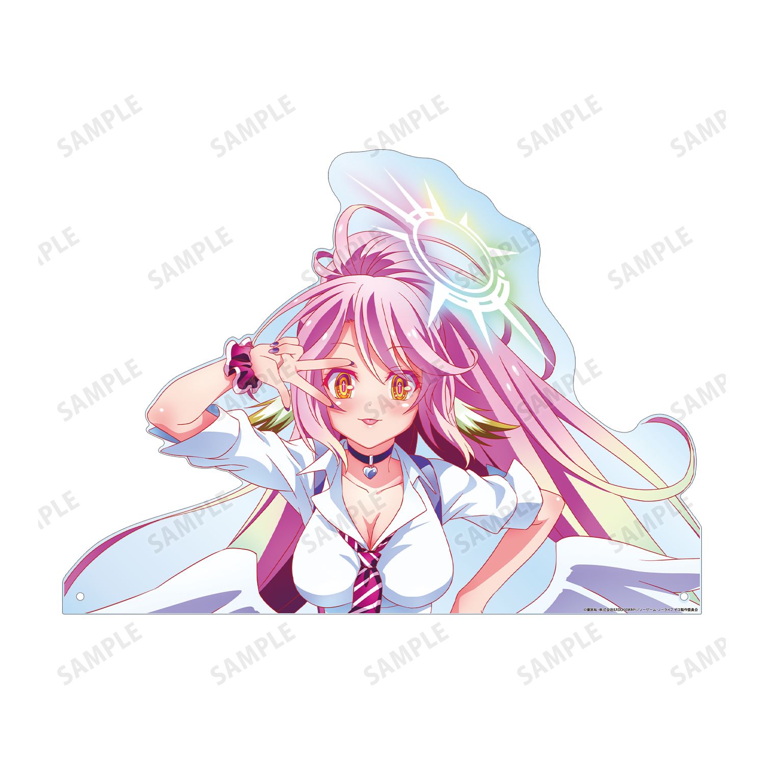 ノーゲーム・ノーライフ ゼロ 描き下ろし ジブリール ギャル制服ver. 特大ダイカットアクリルパネル 画像 3 | AniSmile