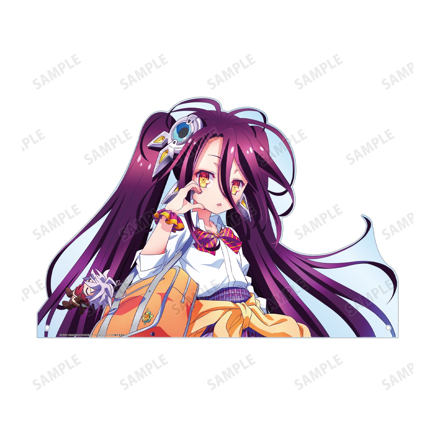 ノーゲーム・ノーライフ ゼロ 描き下ろし シュヴィ ギャル制服ver. 特大ダイカットアクリルパネル 画像 3 | AniSmile