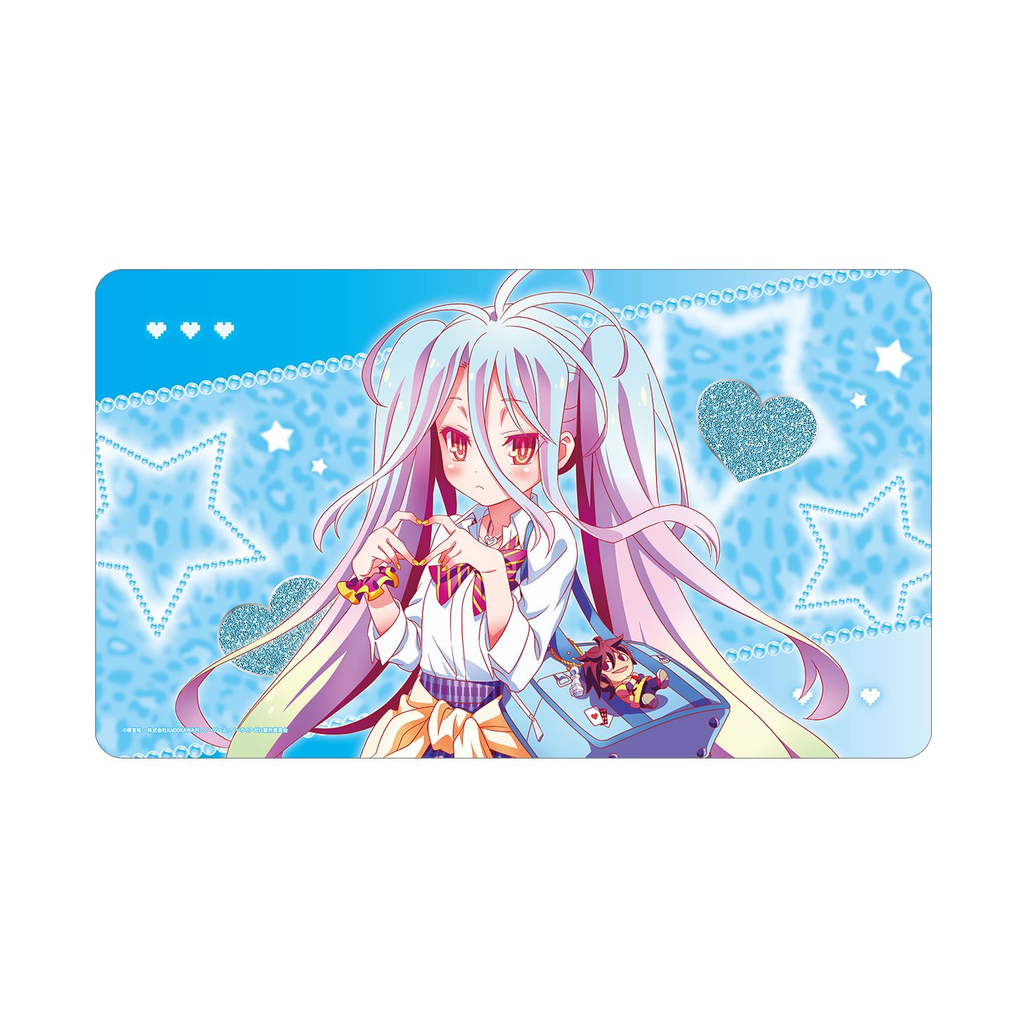 ノーゲーム・ノーライフ ゼロ 描き下ろし 白 ギャル制服ver. マルチデスクマット - 公式商品画像 | AniSmile