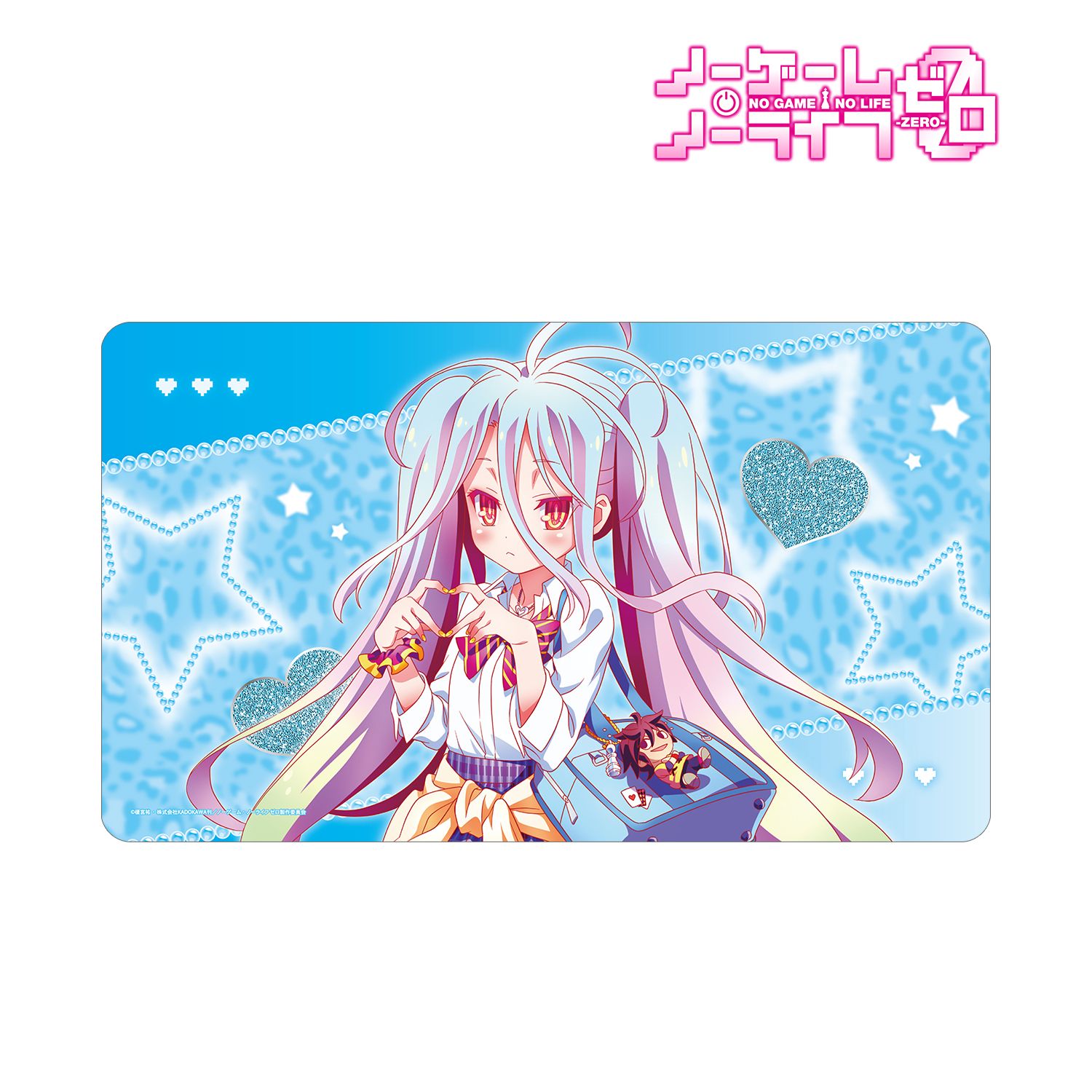 ノーゲーム・ノーライフ ゼロ 描き下ろし 白 ギャル制服ver. マルチデスクマット 画像 2 | AniSmile