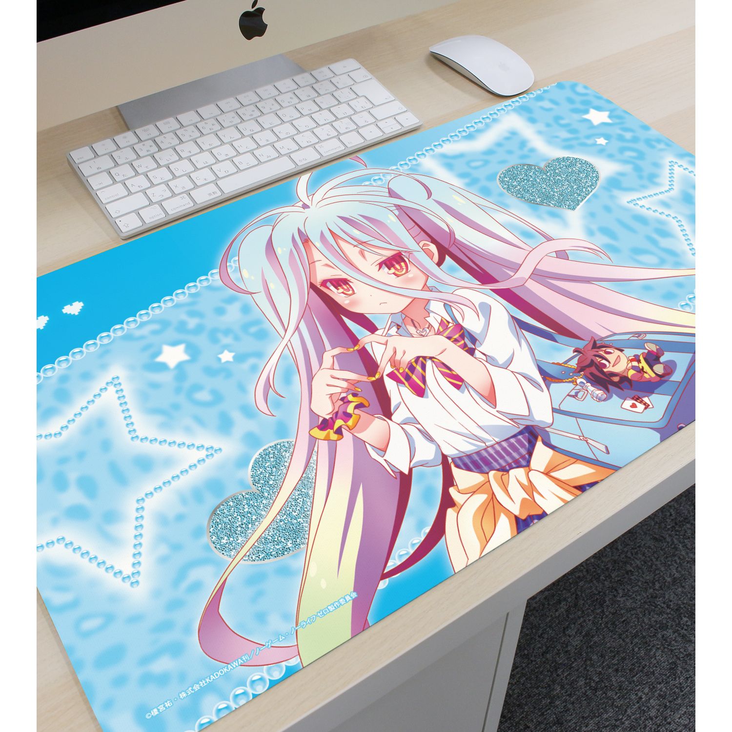 ノーゲーム・ノーライフ ゼロ 描き下ろし 白 ギャル制服ver. マルチデスクマット 画像 3 | AniSmile