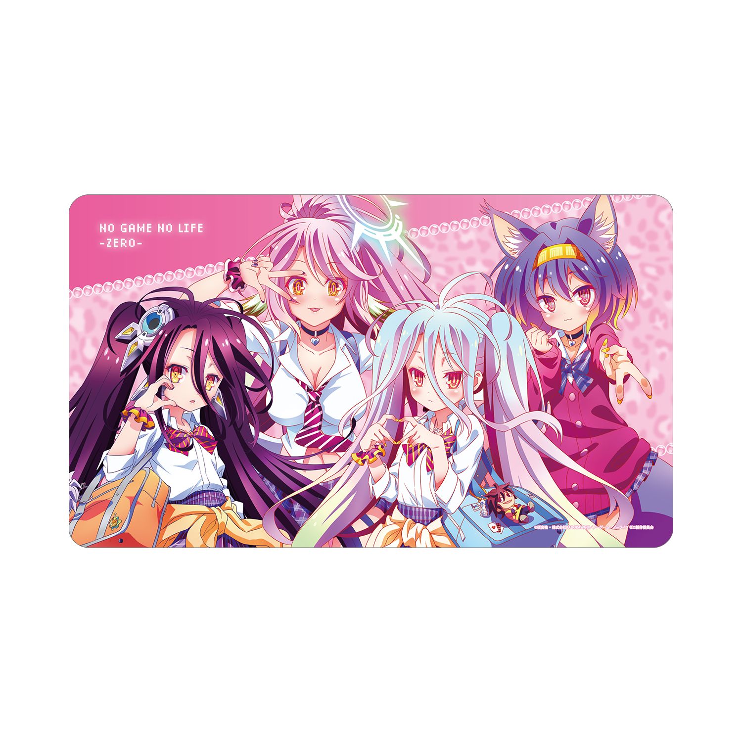 ノーゲーム・ノーライフ ゼロ 描き下ろし 集合 ギャル制服ver. マルチデスクマット - 公式商品画像 | AniSmile