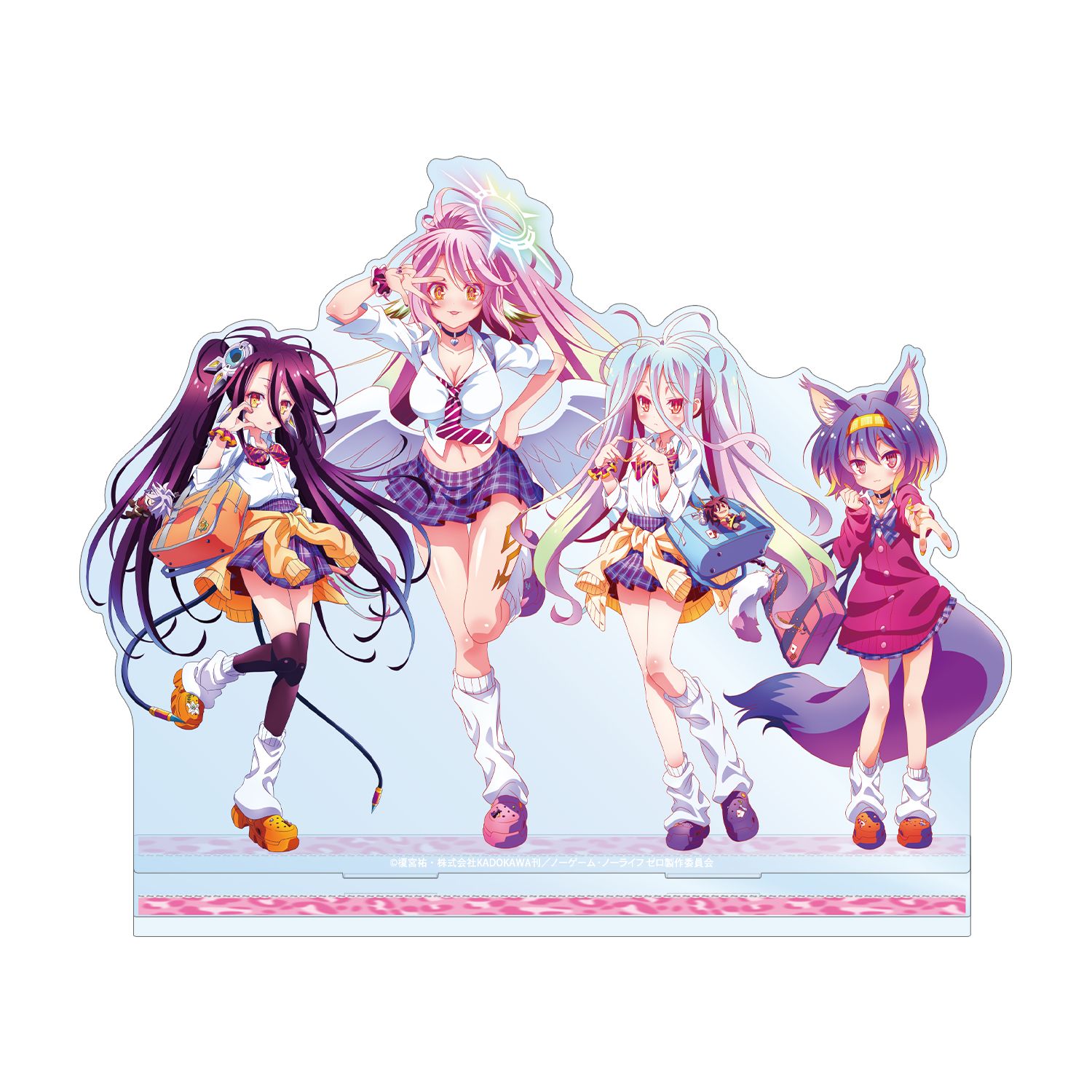 ノーゲーム・ノーライフ ゼロ 描き下ろし 集合 ギャル制服ver. BIGアクリルスタンド - 公式商品画像 | AniSmile