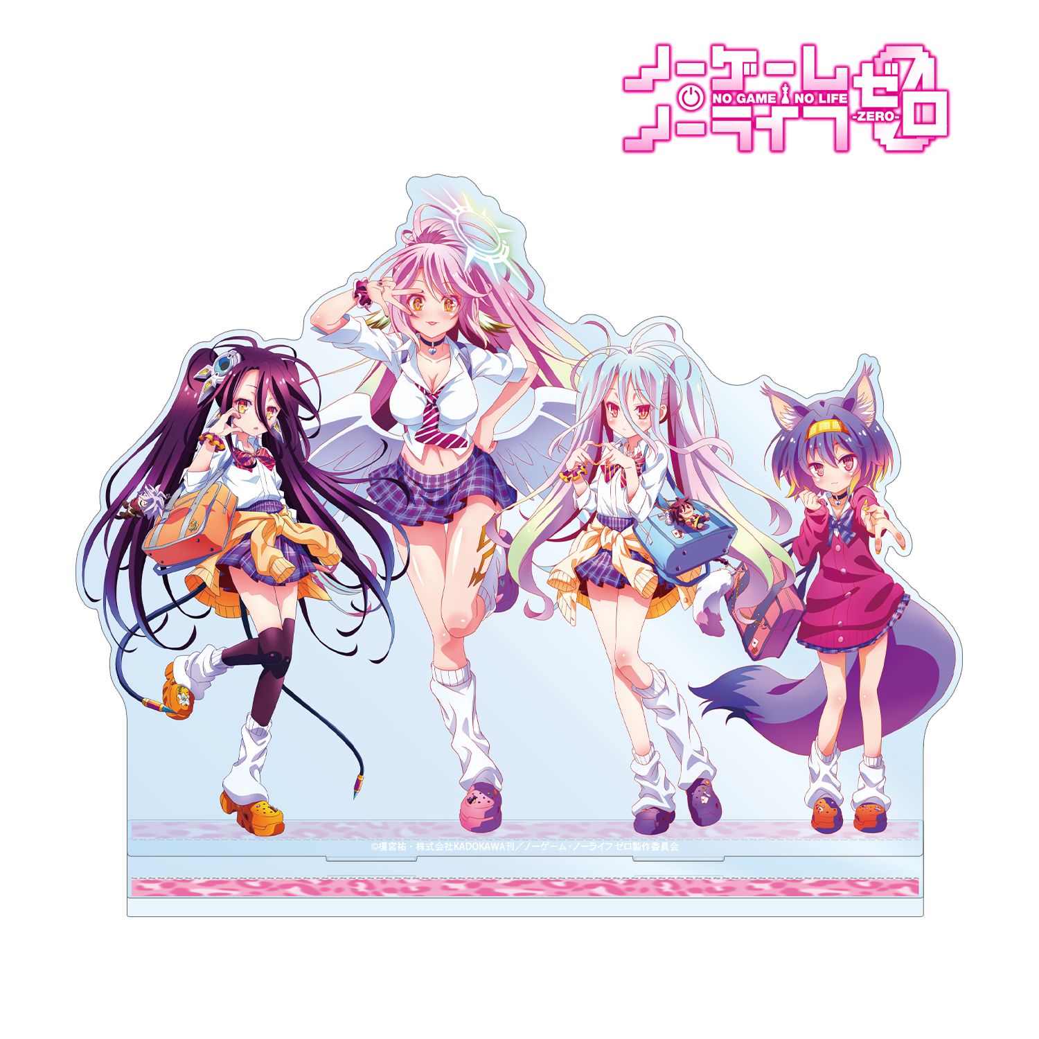 ノーゲーム・ノーライフ ゼロ 描き下ろし 集合 ギャル制服ver. BIGアクリルスタンド 画像 2 | AniSmile