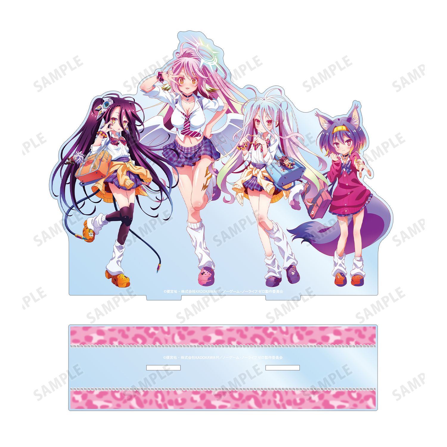 ノーゲーム・ノーライフ ゼロ 描き下ろし 集合 ギャル制服ver. BIGアクリルスタンド 画像 3 | AniSmile