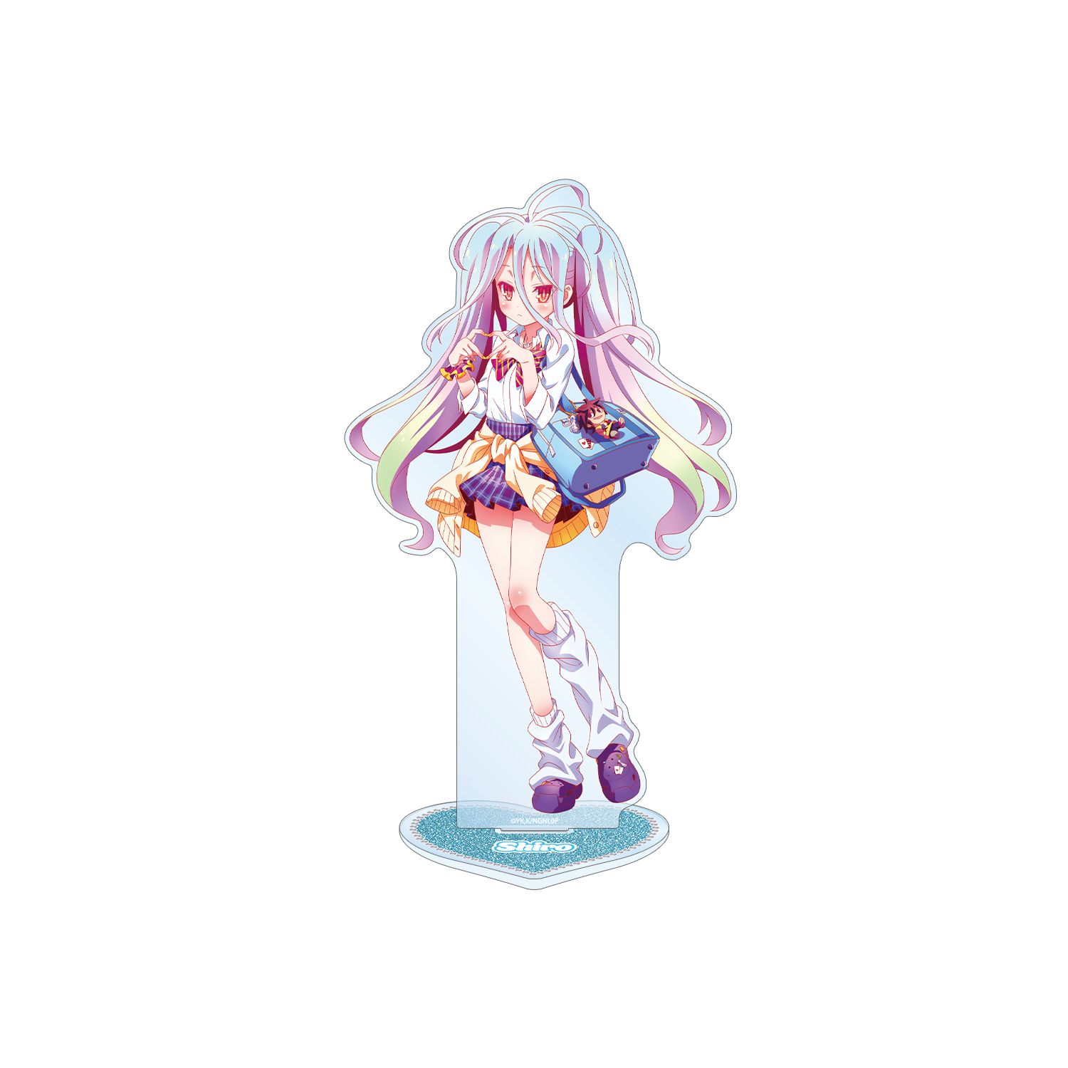 ノーゲーム・ノーライフ ゼロ 描き下ろし 白 ギャル制服ver. 特大アクリルスタンド - 公式商品画像 | AniSmile