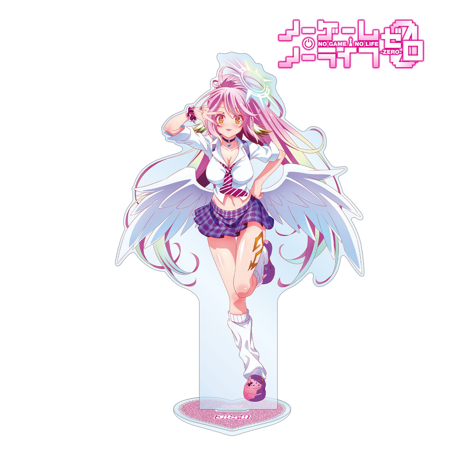 ノーゲーム・ノーライフ ゼロ 描き下ろし ジブリール ギャル制服ver. 特大アクリルスタンド 画像 2 | AniSmile