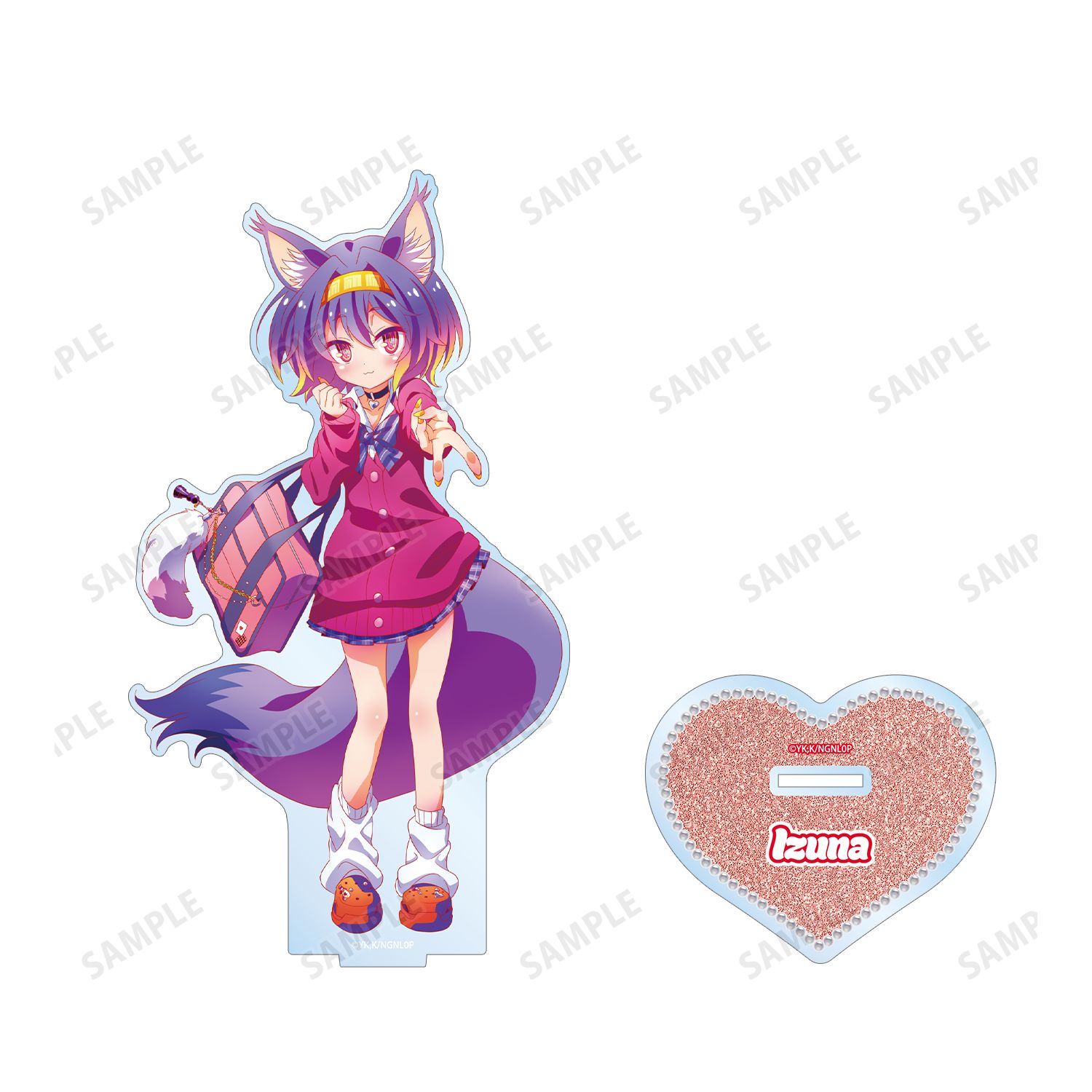 ノーゲーム・ノーライフ ゼロ 描き下ろし 初瀬いづな ギャル制服ver. 特大アクリルスタンド 画像 3 | AniSmile
