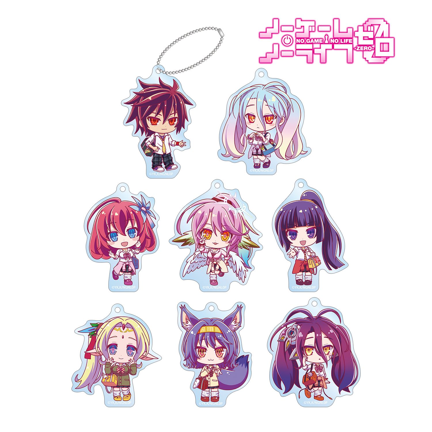 ノーゲーム・ノーライフ ゼロ トレーディング ちびキャラ 制服ver. アクリルキーホルダー(単位/単品) 画像 2 | AniSmile