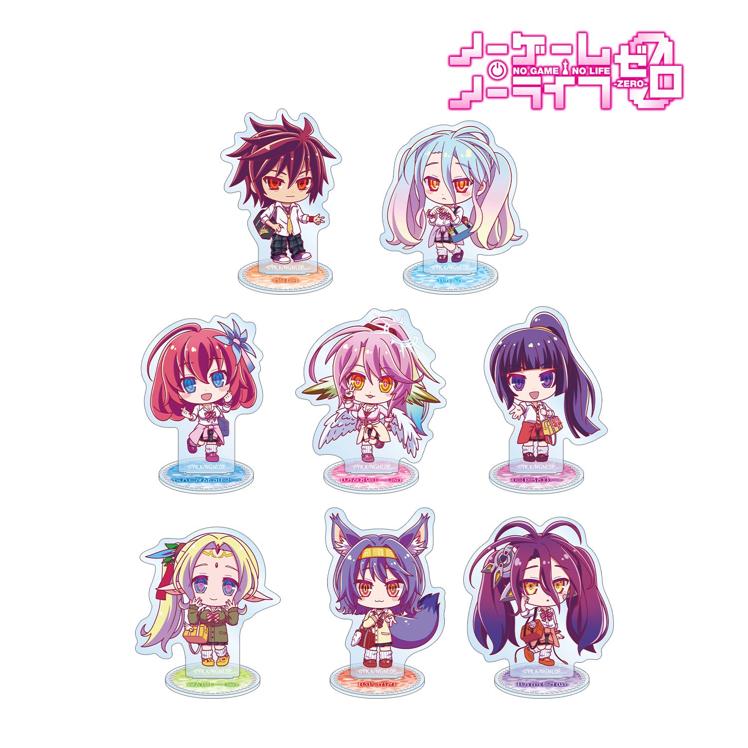 ノーゲーム・ノーライフ ゼロ トレーディング ちびキャラ 制服ver. アクリルスタンド(単位/単品) 画像 2 | AniSmile