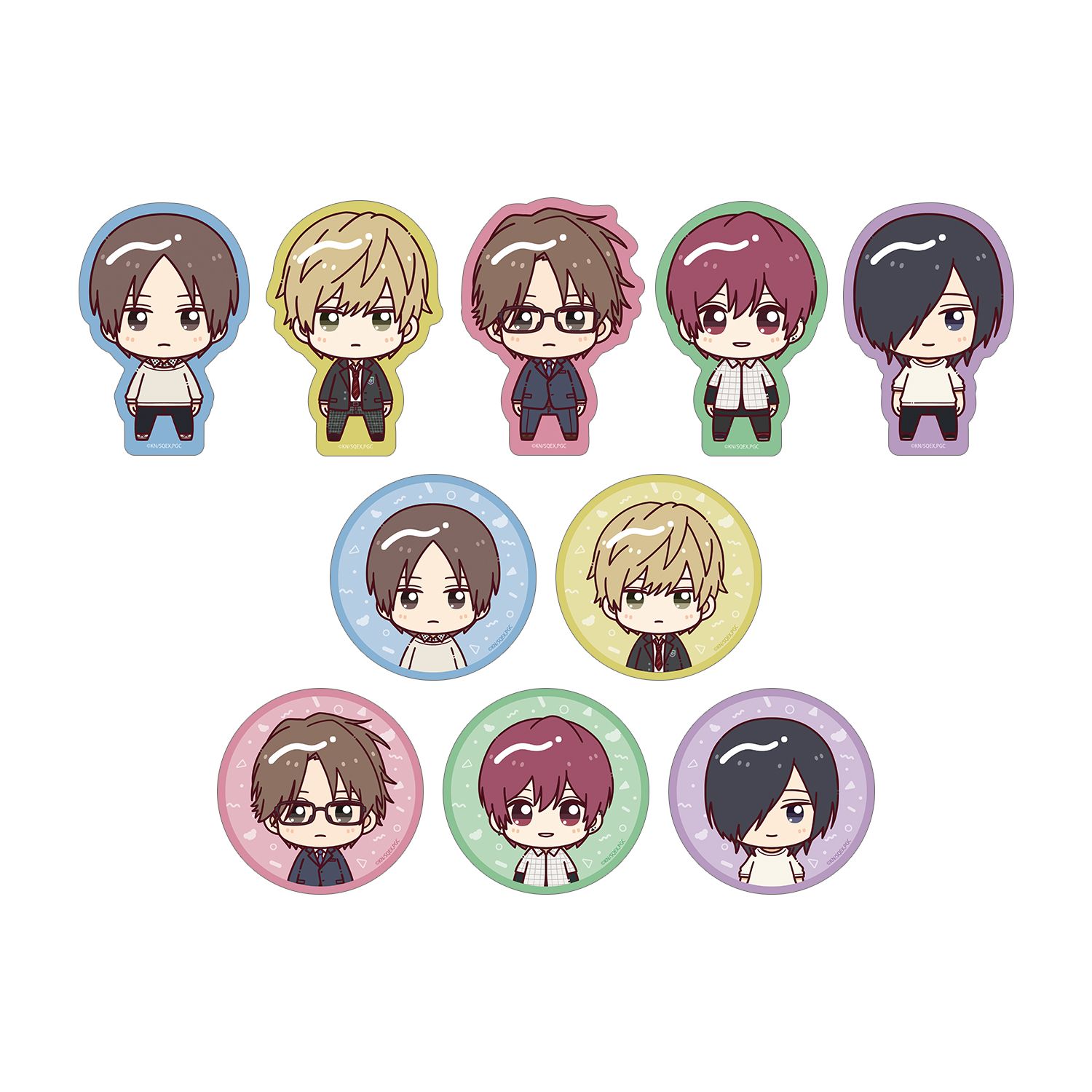 TVアニメ『クールドジ男子』 トレーディング ちょこんと! ダイカットステッカー(単位/単品) - 公式商品画像 | AniSmile