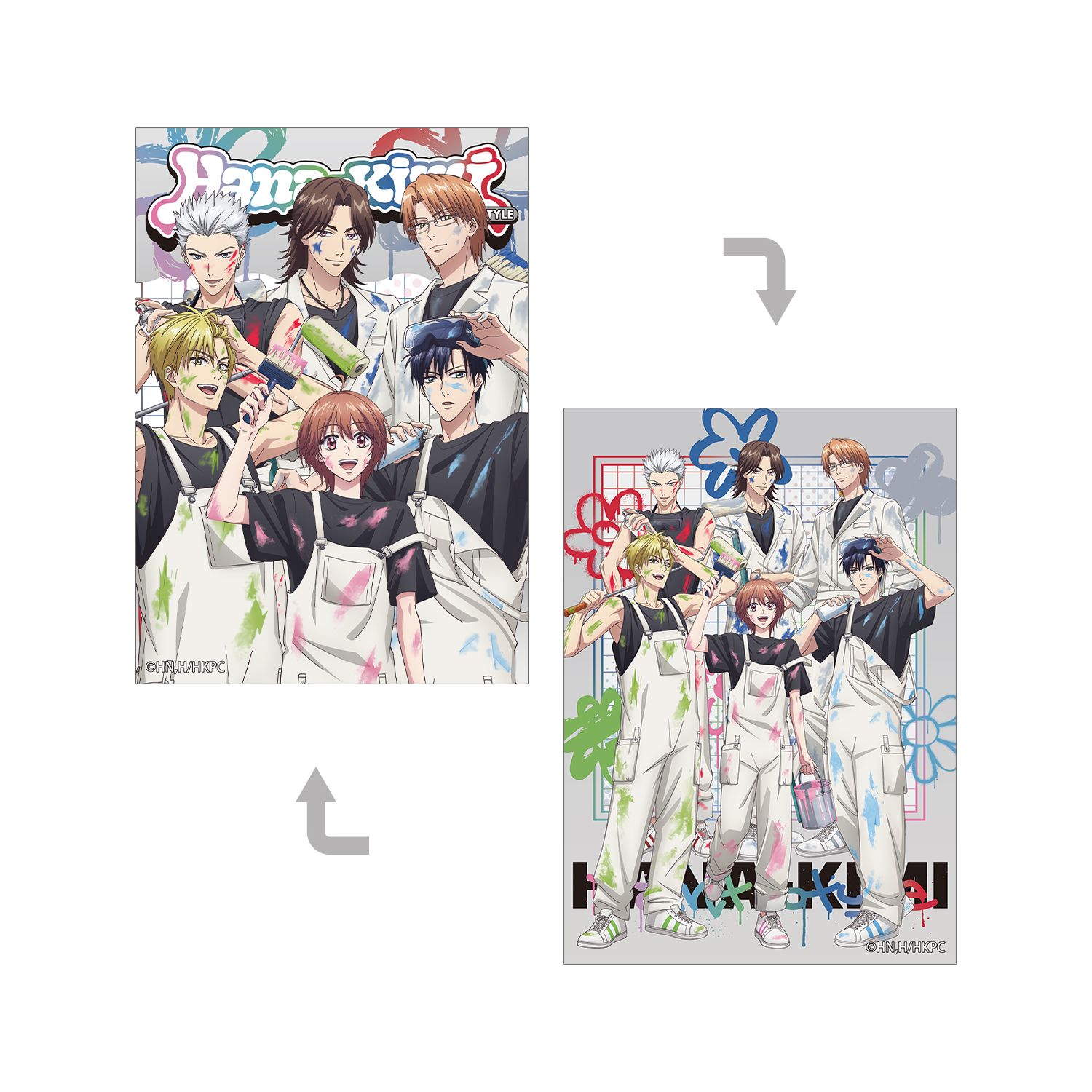 アニメ「花ざかりの君たちへ」 描き下ろし 集合 ペイントスタイルver. A5イラストカード - 公式商品画像 | AniSmile