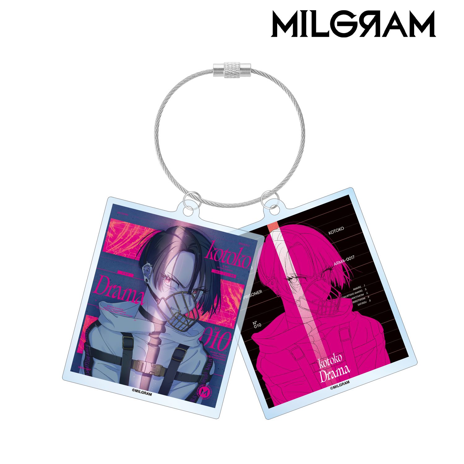MILGRAM -ミルグラム- コトコ『ドラマ』 ジャケットイラストver. 2連ワイヤーBIGアクリルキーホルダー 画像 2 | AniSmile