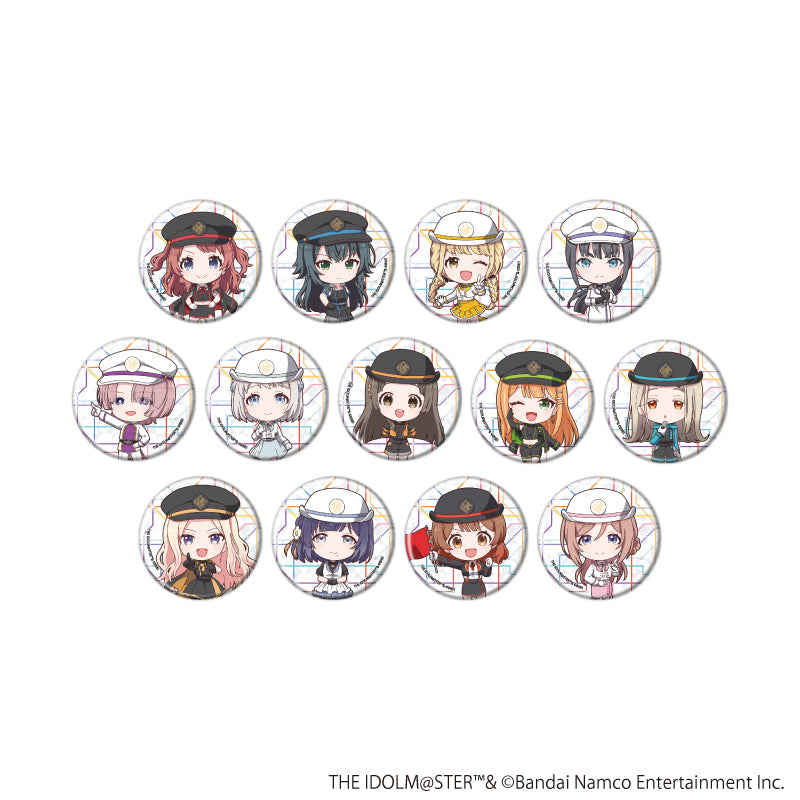 缶バッジ「学園アイドルマスター」06/駅員風衣装ver. トレーディング(全13種)(ミニキャライラスト) - 公式商品画像 | AniSmile