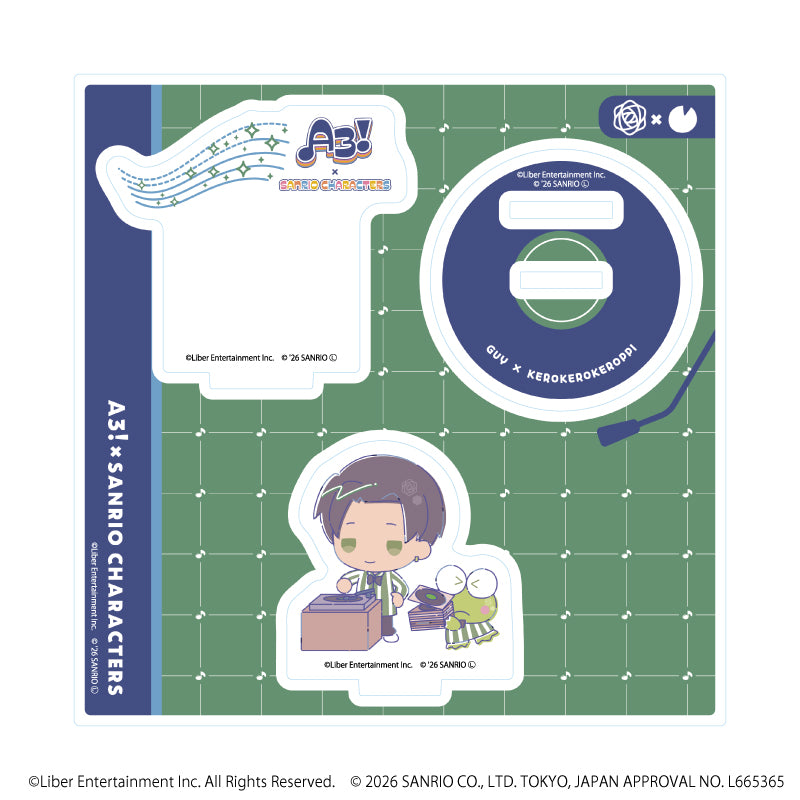 アクリルスタンドプレート「A3!×Sanrio characters」48/ガイ×けろけろけろっぴ(コラボイラスト) - 公式商品画像 | AniSmile