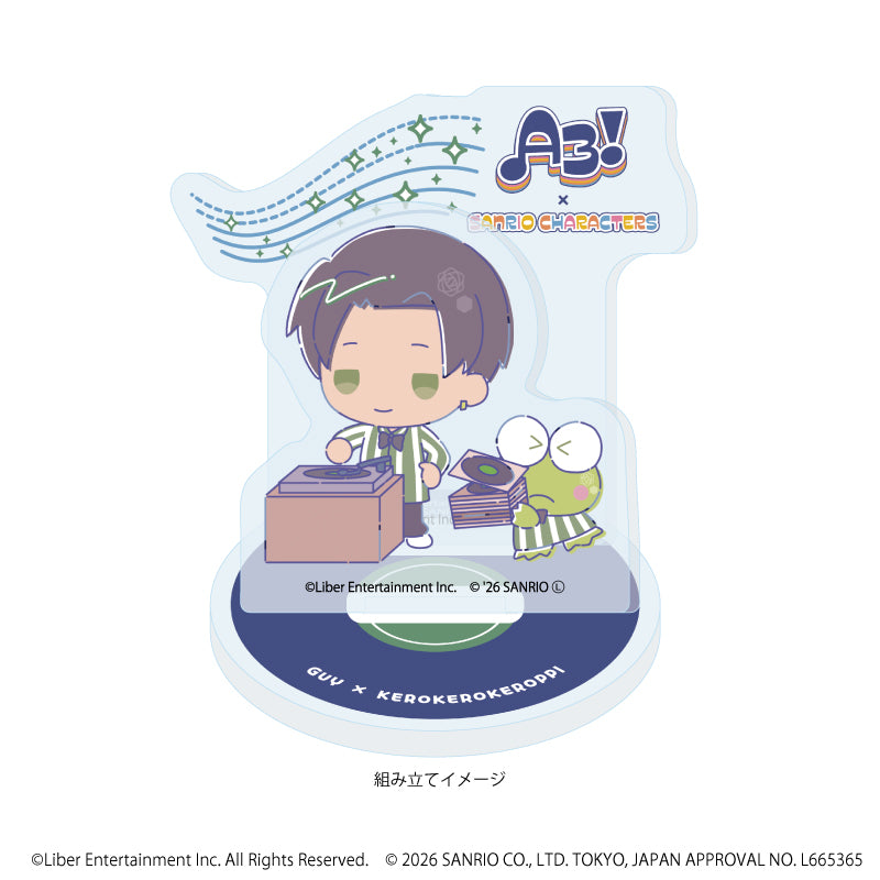 アクリルスタンドプレート「A3!×Sanrio characters」48/ガイ×けろけろけろっぴ(コラボイラスト) 画像 2 | AniSmile