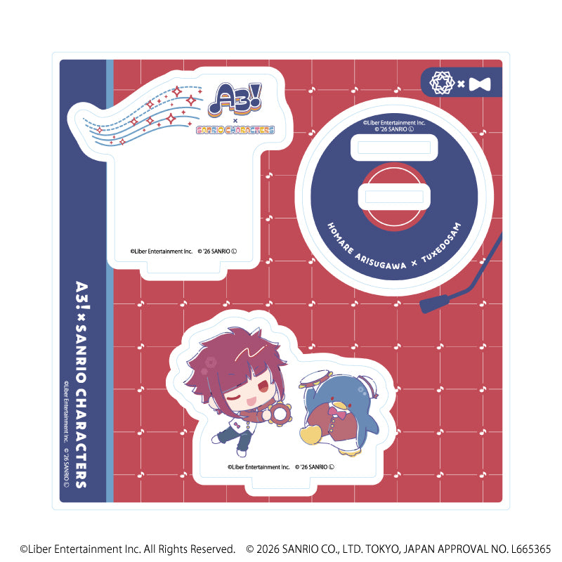 アクリルスタンドプレート「A3!×Sanrio characters」46/有栖川 誉×タキシードサム(コラボイラスト) - 公式商品画像 | AniSmile