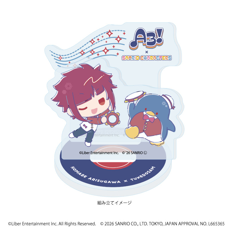 アクリルスタンドプレート「A3!×Sanrio characters」46/有栖川 誉×タキシードサム(コラボイラスト) 画像 2 | AniSmile