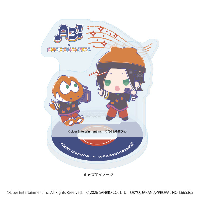アクリルスタンドプレート「A3!×Sanrio characters」42/泉田 莇×ウィアーダイナソアーズ(コラボイラスト) 画像 2 | AniSmile