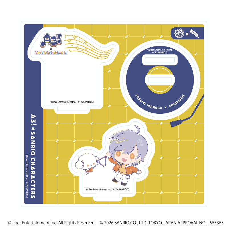 アクリルスタンドプレート「A3!×Sanrio characters」34/斑鳩 三角×こぎみゅん(コラボイラスト) - 公式商品画像 | AniSmile