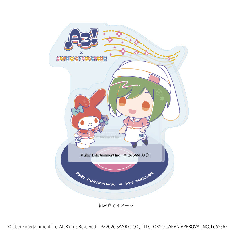 アクリルスタンドプレート「A3!×Sanrio characters」32/瑠璃川 幸×マイメロディ(コラボイラスト) 画像 2 | AniSmile