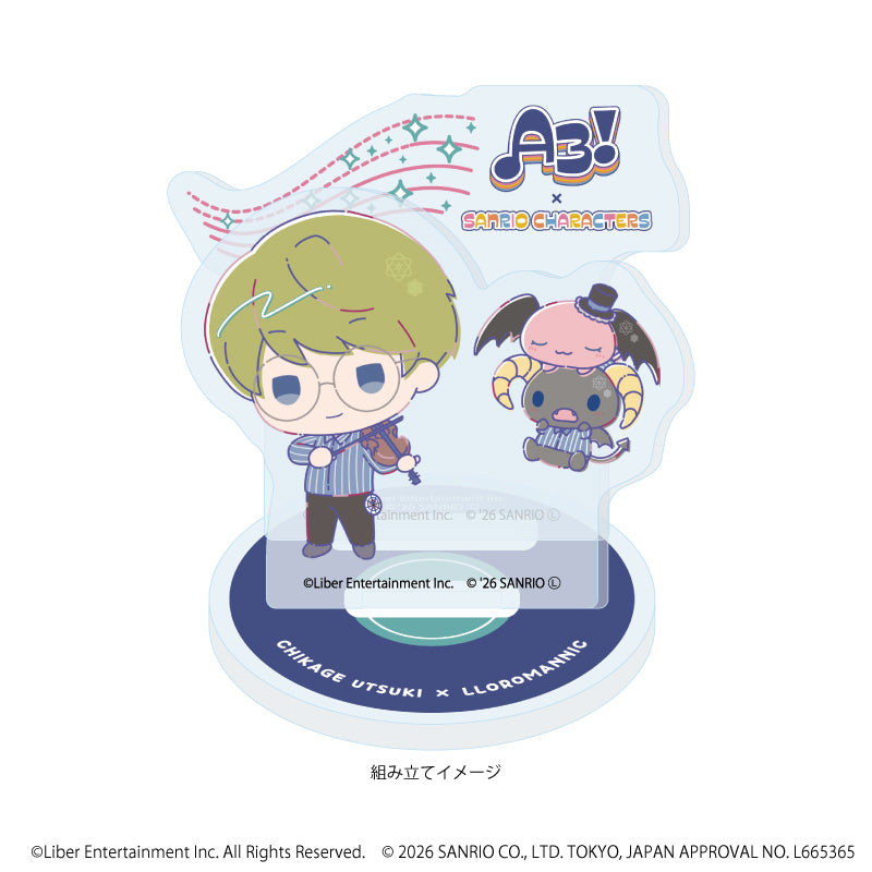 アクリルスタンドプレート「A3!×Sanrio characters」30/卯木 千景×ルロロマニック(コラボイラスト) 画像 2 | AniSmile