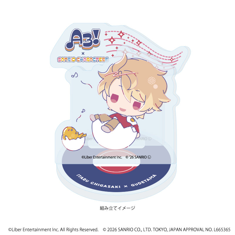 アクリルスタンドプレート「A3!×Sanrio characters」28/茅ヶ崎 至×ぐでたま(コラボイラスト) 画像 2 | AniSmile